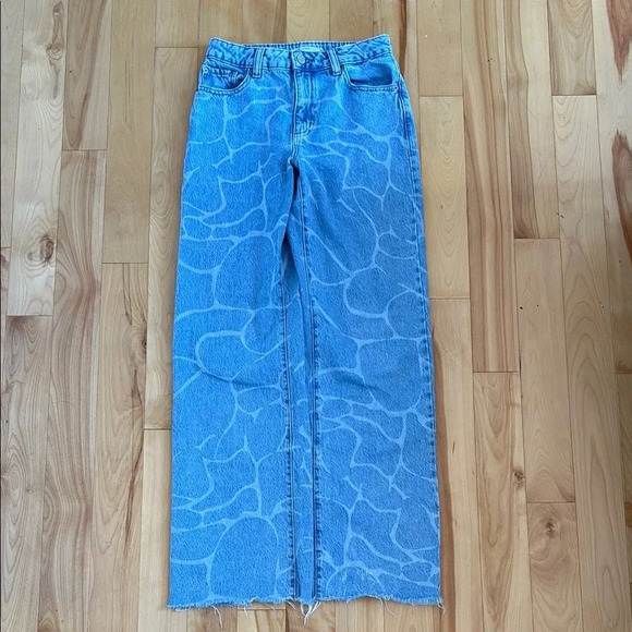 GARAGE | Wide Leg Jean - Ocean Blue - Picture 2 of 7